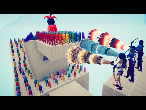 100x AMONG US ARMY + GIANT IMPOSTER vs 3x EVERY GOD - Totally Accurate Battle Simulator TABS