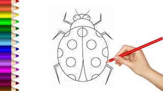 How to Draw a Cute Ladybug for Kids