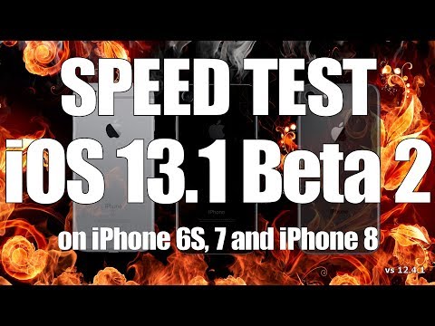 Speed Test : iOS 13.1 Beta 2 / iOS 13 Public Beta 2 Speed Test (Build 17A5831c)