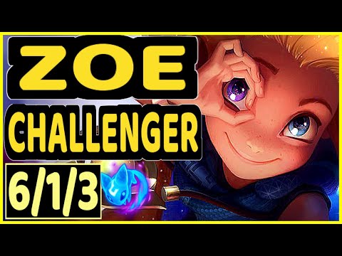 SERTUSS (ZOE) - 6/1/3 KDA CHALLENGER GAMEPLAY - EUW
