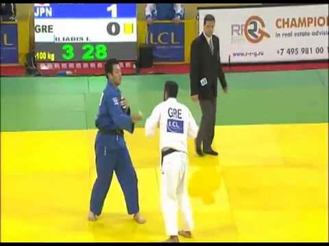 Judo Grand Slam Paris 2008 Semifinal -100kg ANAI Takamasa (JPN) - ILIADIS Ilias (GRE)