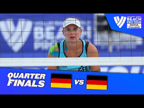 Laboureur/Schulz vs. Tillmann/Müller - Quarterfinal Highlights of Doha 2022 #BeachProTour