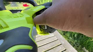 Trim your hedge with the Ryobi 40v hedge trimmer