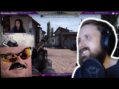 Forsen Reacts to Girl live streaming catch cheating on cs.go