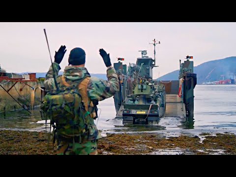STEADFAST DEFENDER - French Naval Infantry Conduct Beach Assault Drill