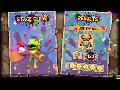 Yooka Laylee and the Impossible Lair walkthrough Chapter 3 - Gasping glade grown 100%