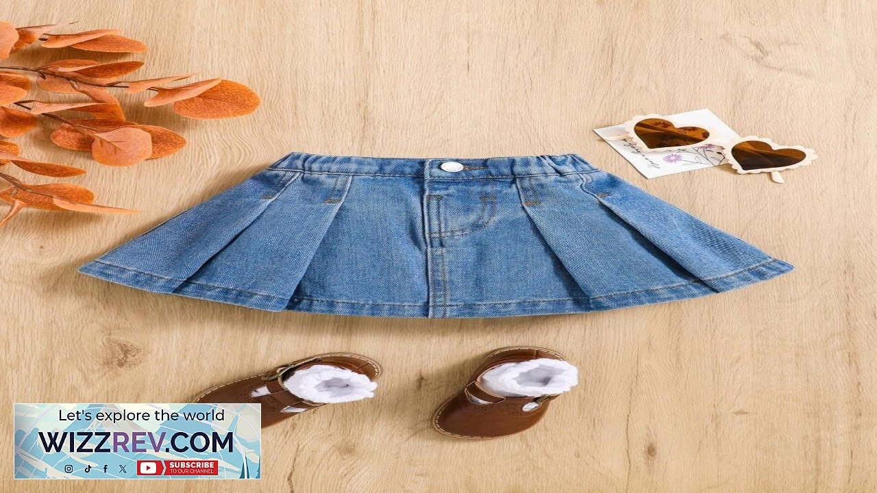 SHEIN Baby Girls' Denim Pleated Skirt SHEIN USA Review