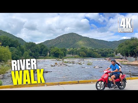 [4K] Peaceful Nature Walk in Córdoba 🇦🇷 | River & Mountain Views – Villa Carlos Paz
