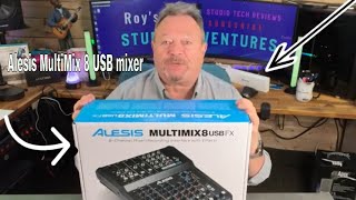 Video thumbnail for Alesis MultiMix 8 USB FX 2 for recording at home or mixing live by Roy's Studio Adventures