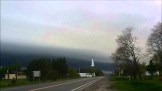 preview picture of video 'Weird Weather,St Margarets ,NB , highway 11 freaky clouds'