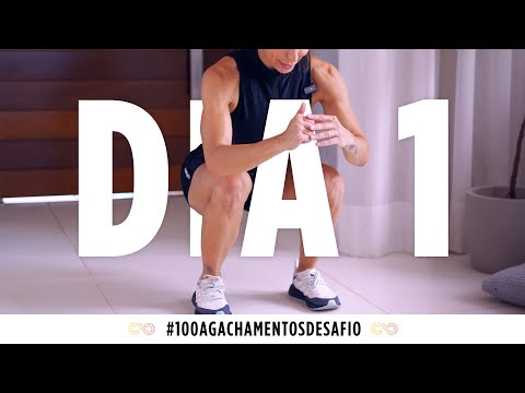 Desafio 100 agachamentos por dia! 🔥 Tonificar e endurecer as pernas em casa - Carol Borba