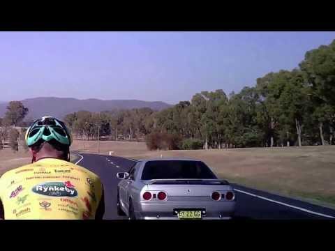 Car too close to cyclists!