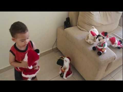 Papai Noel,  Santa Claus Mickey, Brinquedo de Papai Noel canta e dança com voz do Mickey