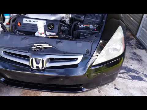 How to replace headlight bulb 2003 to 2007 honda accord