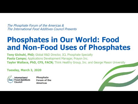 Phosphates In Our World: Food and Non-Food Uses of Phosphates (Webinar)