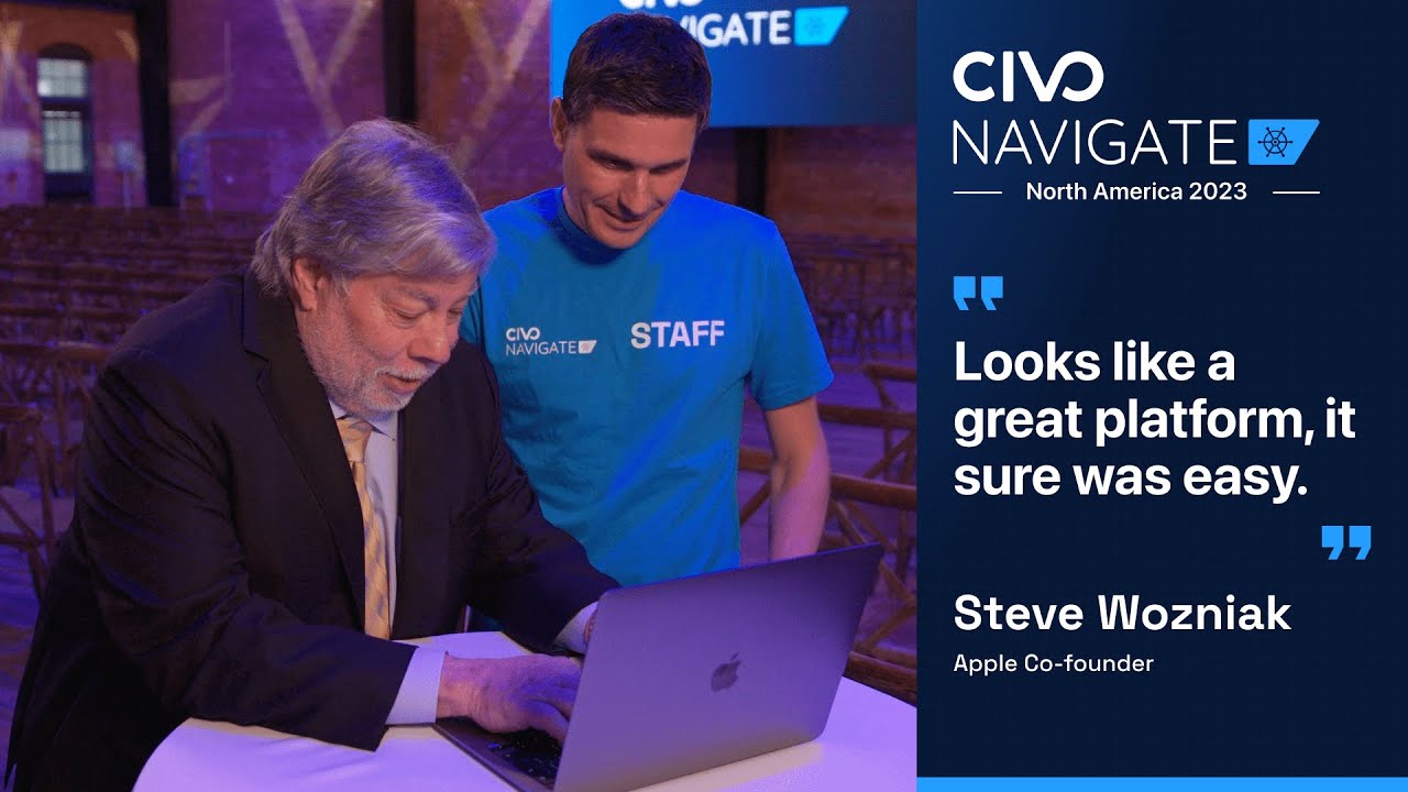 Steve Wozniak launches his first ever Kubernetes cluster