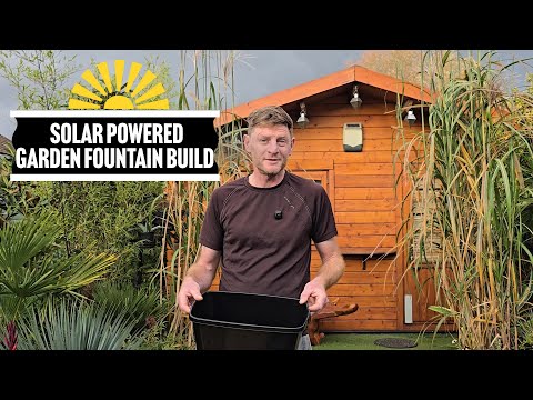 Budget Friendly Solar Powered Garden Fountain - 8W Poposoap | DIY Garden Feature Build