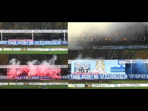 Doping i Oprawa Kibiców HUTNIKA Kraków (Hutnik Kraków-Beskid Andrychów)