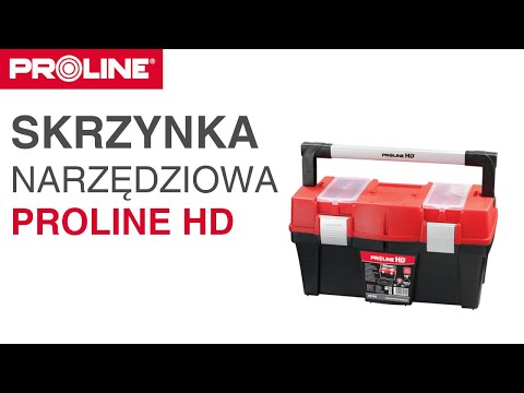 Skrzynka Dėžė įrankiams 18", PROLINE HD video
