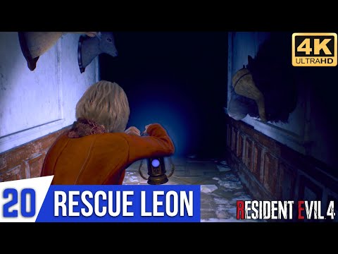 RESIDENT EVIL 4 REMAKE Gameplay Part 20 - Rescue Leon | Salazar Family Insignia Puzzle (Chapter 9)