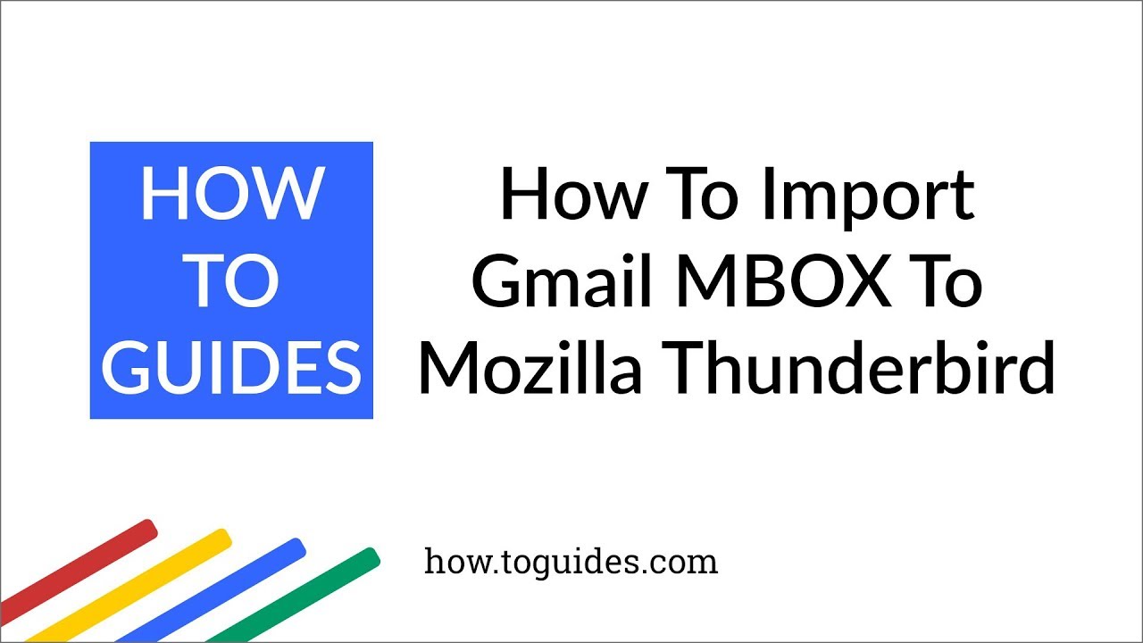 Import MBOX files to Thunderbird