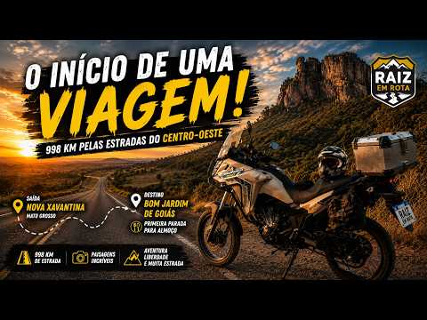 O INÍCIO DE UMA VIAGEM DE 998 KM PELAS ESTRADAS DO CENTRO-OESTE