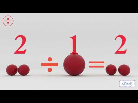 2:1=2 Tabla impartirii intelegi rapid impartirea inveti usor fara efort impartirea cu 1 pentru copii