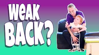 Weak Back? Sitting Rounded? Try This Back & Hip Extension Exercise 👨🏻🦰💪🏽 | SMA Pediatric PT #24