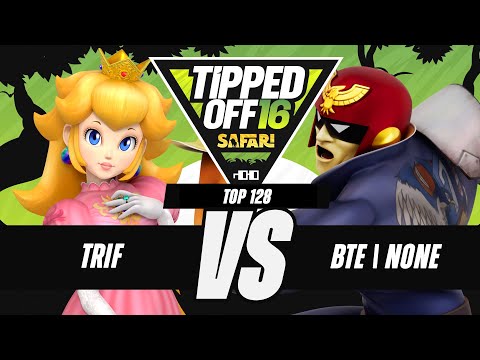 Tipped Off 16: Safari - Trif (Peach) vs BTE | N0ne (C. Falcon) - SSBM Singles Top 128 WQF