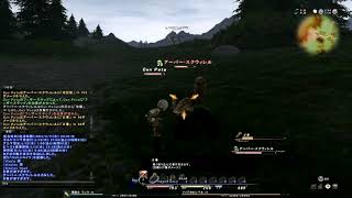 旧FF14　昔は緑豊かな大自然「クルザス中央高地」での戦闘
