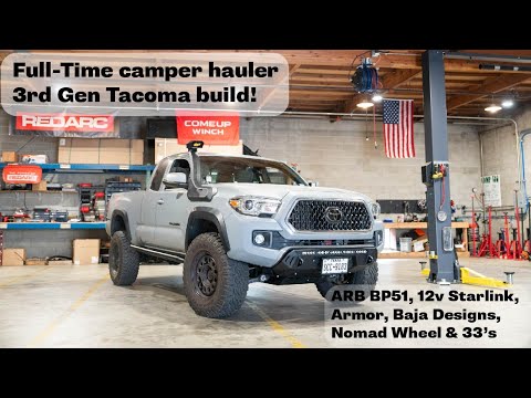 3rd Gen Tacoma Walkaround: Nomad Wheel, ARB, 12v Starlink & More | Basil's Garage