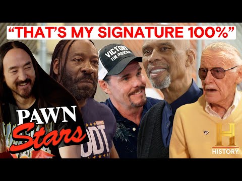 CELEBRITY SIGNATURE BONANZA (Booker T, Stan Lee, & More!) | Pawn Stars