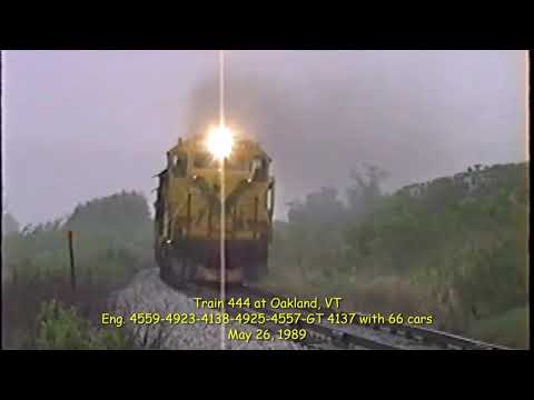 CV 444 Oakland to Roxbury and 447 Roxbury to Northfield, May 26, 1989