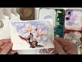 Cherry Blossom Post Card In Watercolor