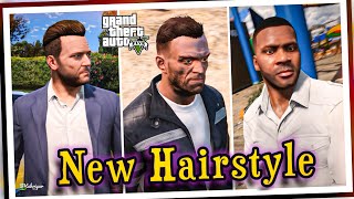 How to install New Hair for Michael, Trevor, & Franklin in GTA 5 | GTA 5 PC Mod