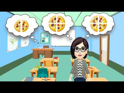 Razlomci, trećina i šestina / Matematika za drugi razred