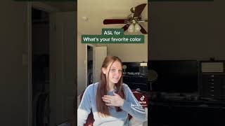 Learn How To Sign "What's Your Favorite Color" in ASL for Beginners #shorts