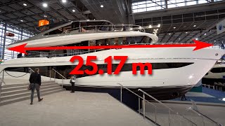 LUXUSYACHT 2024 - 25,17m Länge. Princess X80 Test 2024. 7 ZKB!