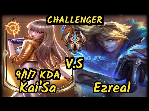 Reven (KAI'SA) vs EZREAL - 9/1/7 KDA BOTTOM ADC CHALLENGER GAMEPLAY - BR