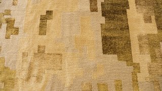 Arthur Dunnam Pixelated Camouflage Wool Rug in Sand and Olive N12930