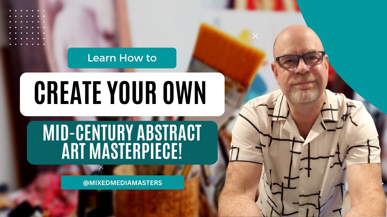 Make Your Own Mid-Century Abstract Paper Collage Art/Abstract Art For Beginners!