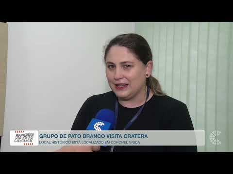 Grupo de idosos de Pato Branco visita cratera em Coronel Vivida