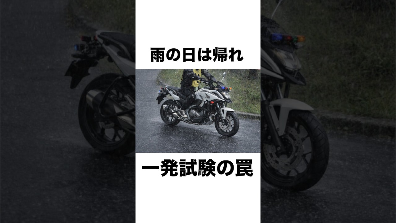 【マジ注意】雨の一発試験、9割の人が後悔する理由　#バイク初心者 #一発試験
