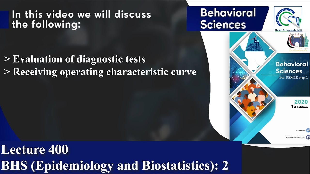 Evaluation of diagnostic tests | Receiving operating characteristic curve