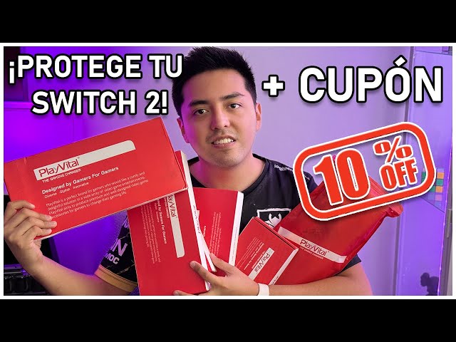 Vídeo relacionado con PlayVital 2 Sets de Fundas Adhesivas de Vinilo para Nintendo Switch 2 (2025), Pegatinas Personalizadas para Consola, Grips, Dock y Agarre, Protector Decorativo Completo (Azul & Naranja Retro)