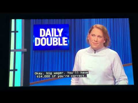 Jeopardy, Amy Schneider DAY 18 - 1st Daily Double (12/24/21)