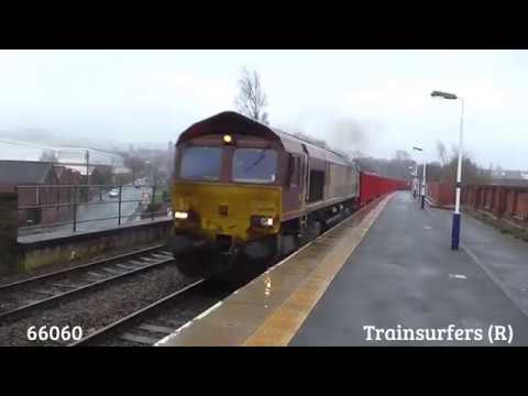 DB Cargo Class 66 No. 66060 on 6H52 Dowlow Sidings - Ashburys S.T @ Hyde Central on 20.02.17 - HD