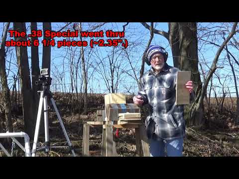 357 Mag vs 38 Spl vs 9 mm Plywood Penetration Evaluation FMJ