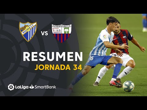 Resumen de Málaga CF vs Extremadura UD (1-1)