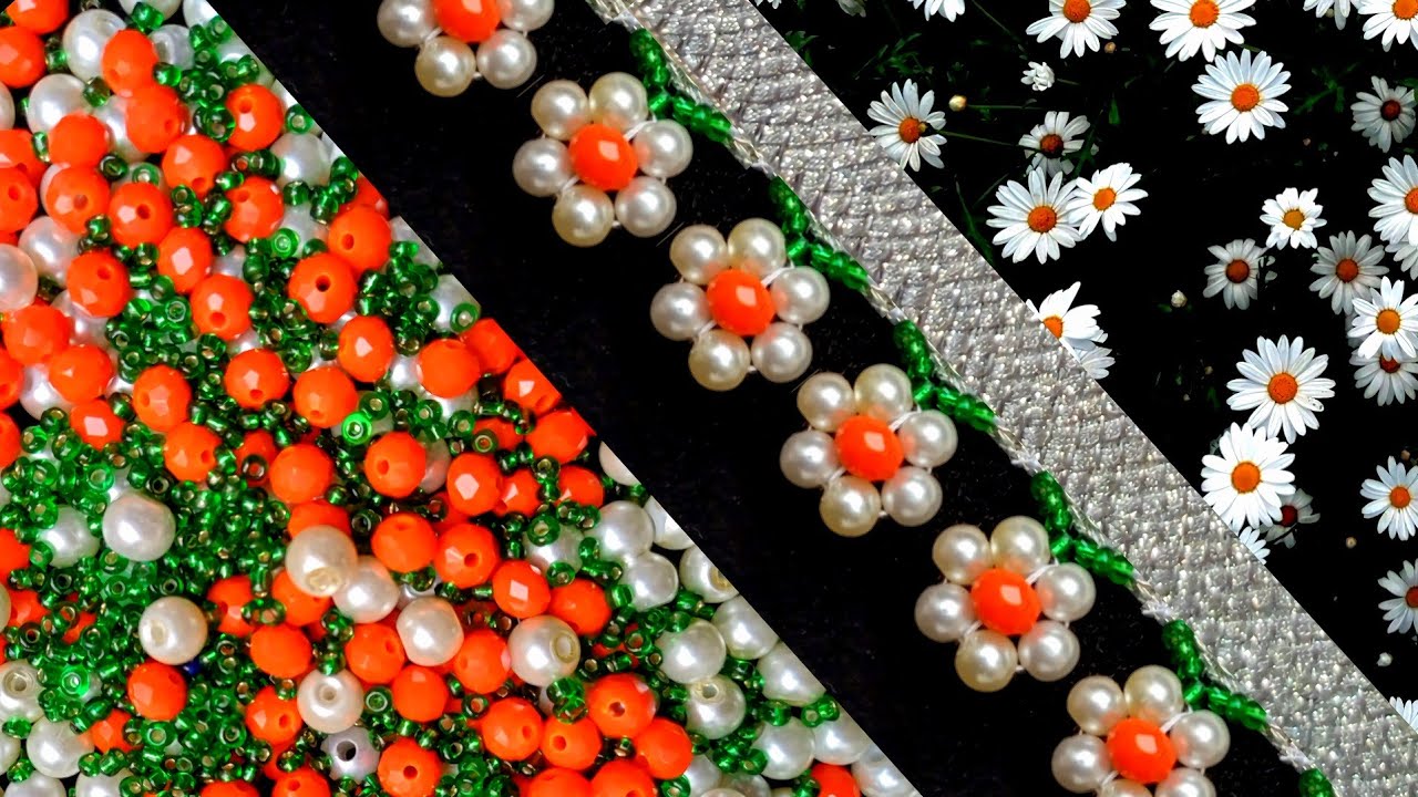 Flower Pattern Tassel Embroidery Training (Using Only This Technique)"#diy